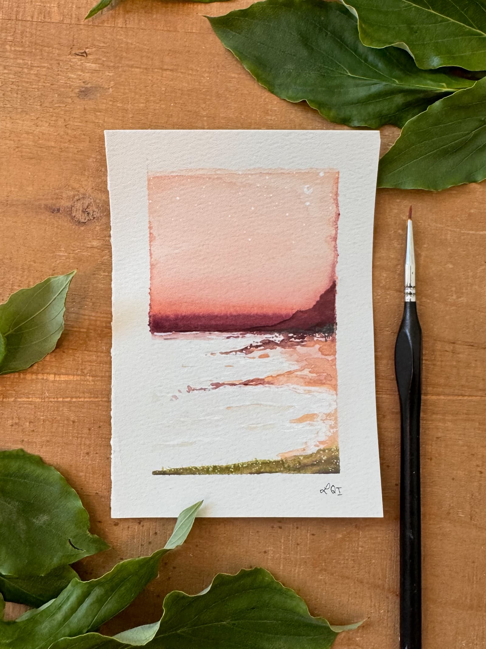 Mountains at dusk, no. 3